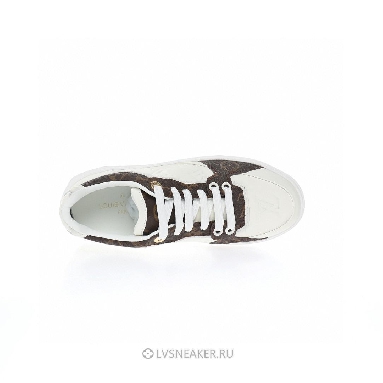 Louis Vuitton LV Time Out "White Monogram with Brown Monogram" 1AAWFP  Sneakers