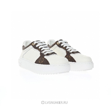 Louis Vuitton LV Time Out "White Monogram with Brown Monogram" 1AAWFP  Sneakers