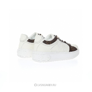 Louis Vuitton LV Time Out "White Monogram with Brown Monogram" 1AAWFP  Sneakers