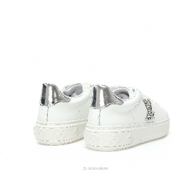 Louis Vuitton LV Time Out "White with Silver Rhinestone Logo" 1AAW10 Sneakers