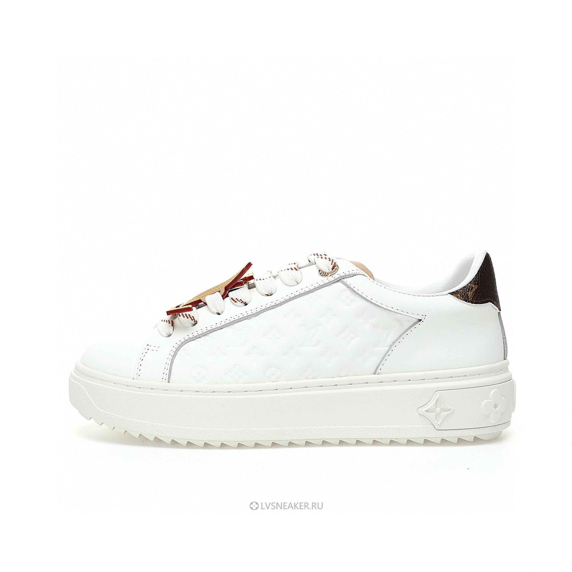 Louis Vuitton LV Time Out "White Monogram with Beige" 1ABHRQ Sneakers