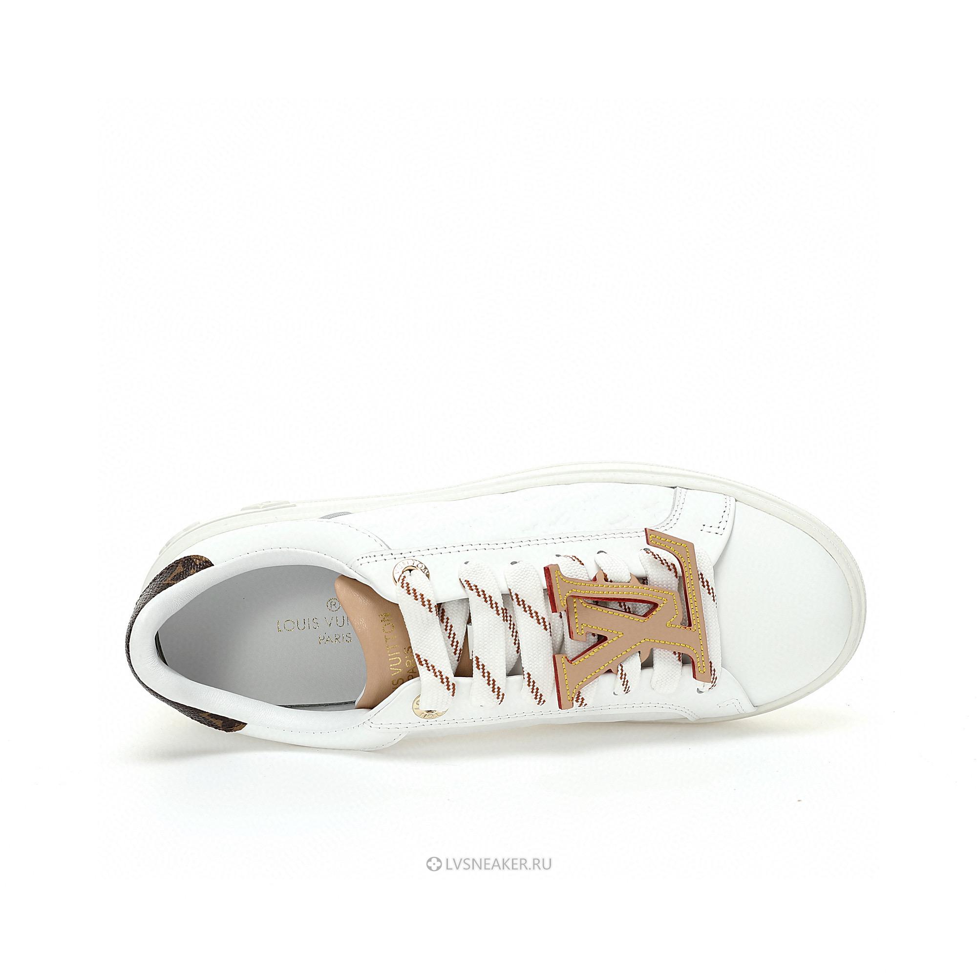 Louis Vuitton LV Time Out "White Monogram with Beige" 1ABHRQ Sneakers