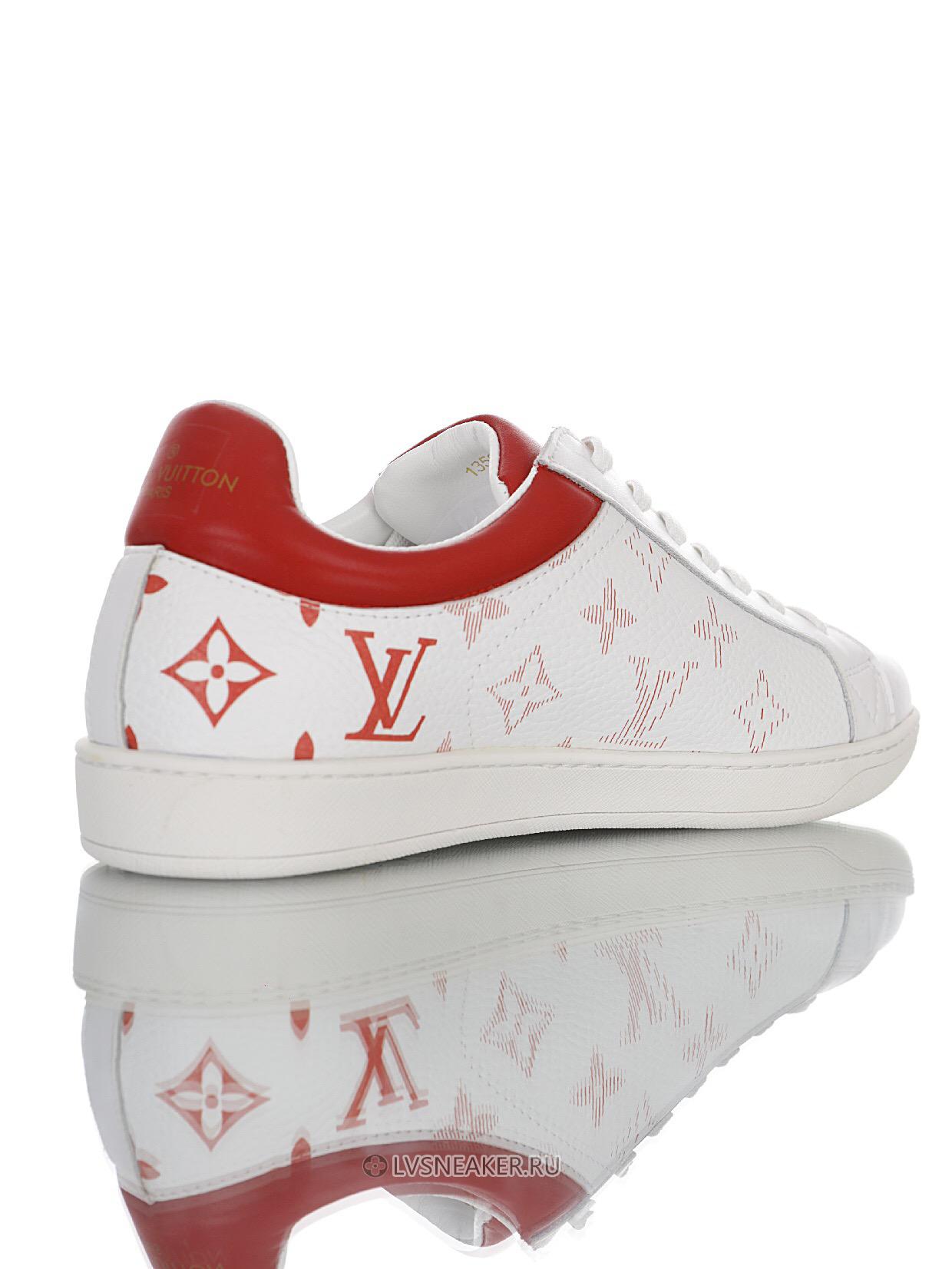 Louis Vuitton LV Luxembourg "Monogram White Red" 1A5ZRV Sneakers