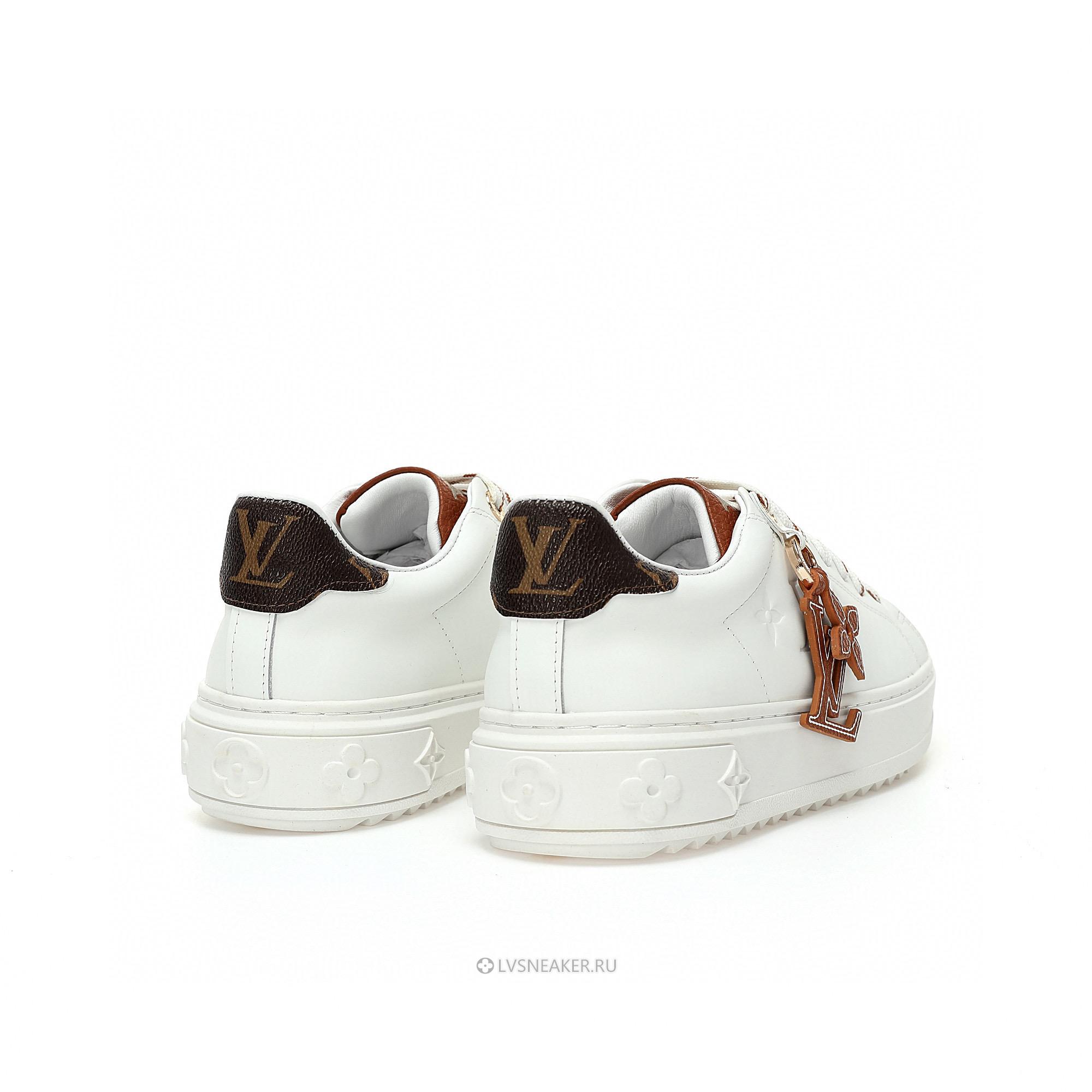 Louis Vuitton LV Time Out "White with Brown" 1AADMW Sneakers
