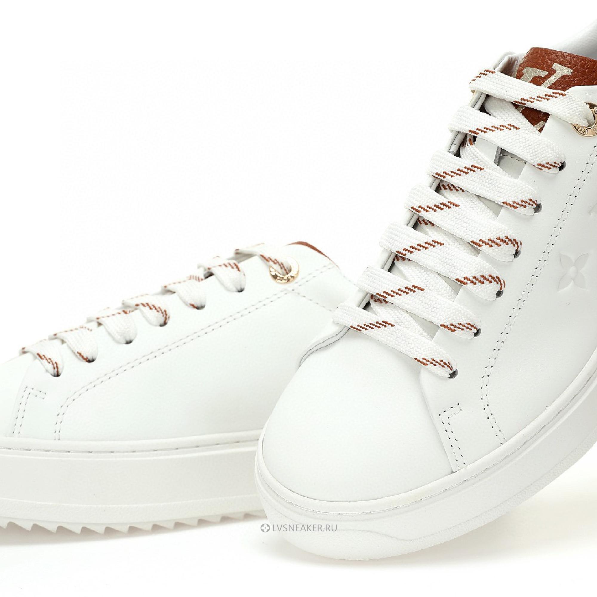 Louis Vuitton LV Time Out "White with Brown" 1AADMW Sneakers