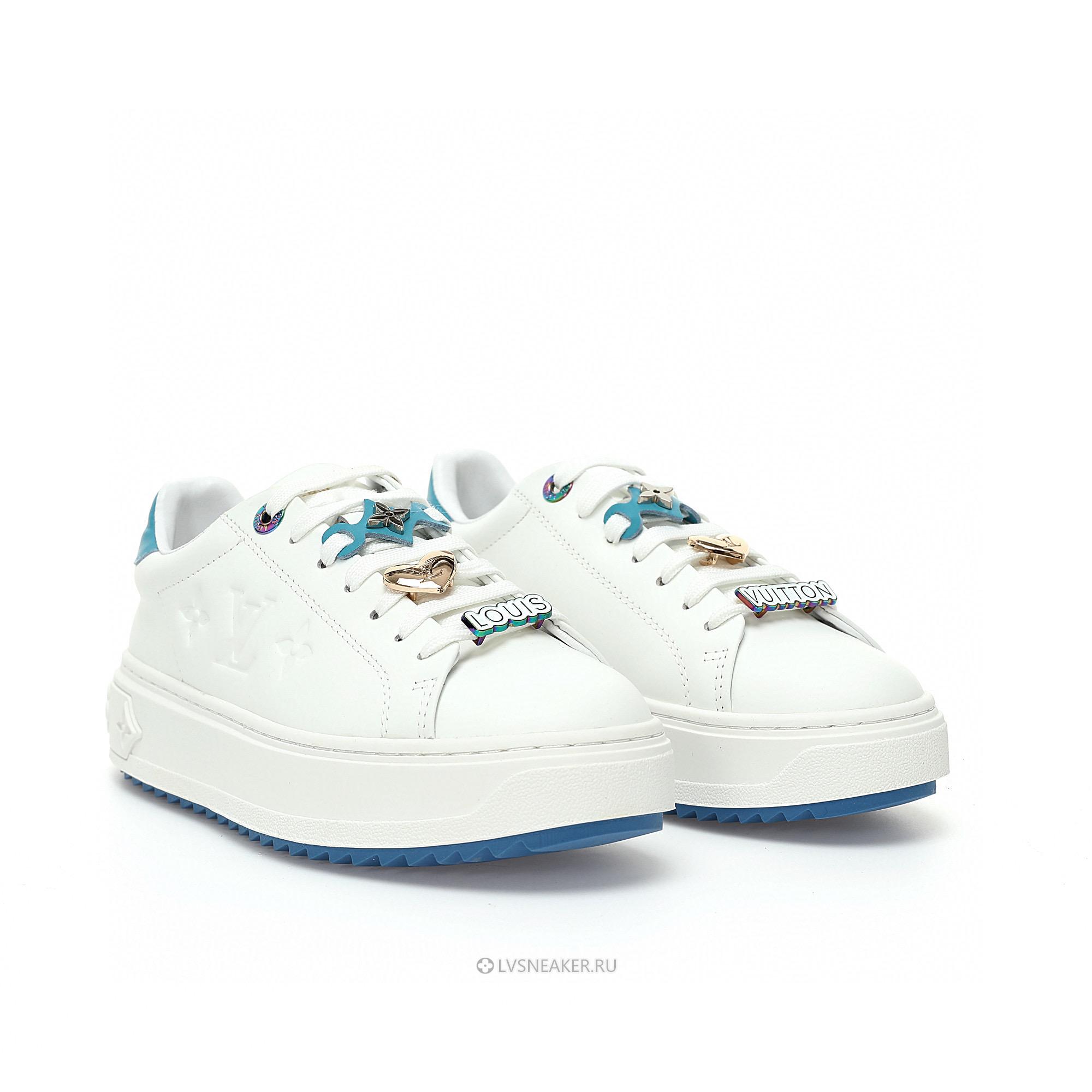Louis Vuitton LV Time Out "White with Blue" 1AADNS Sneakers