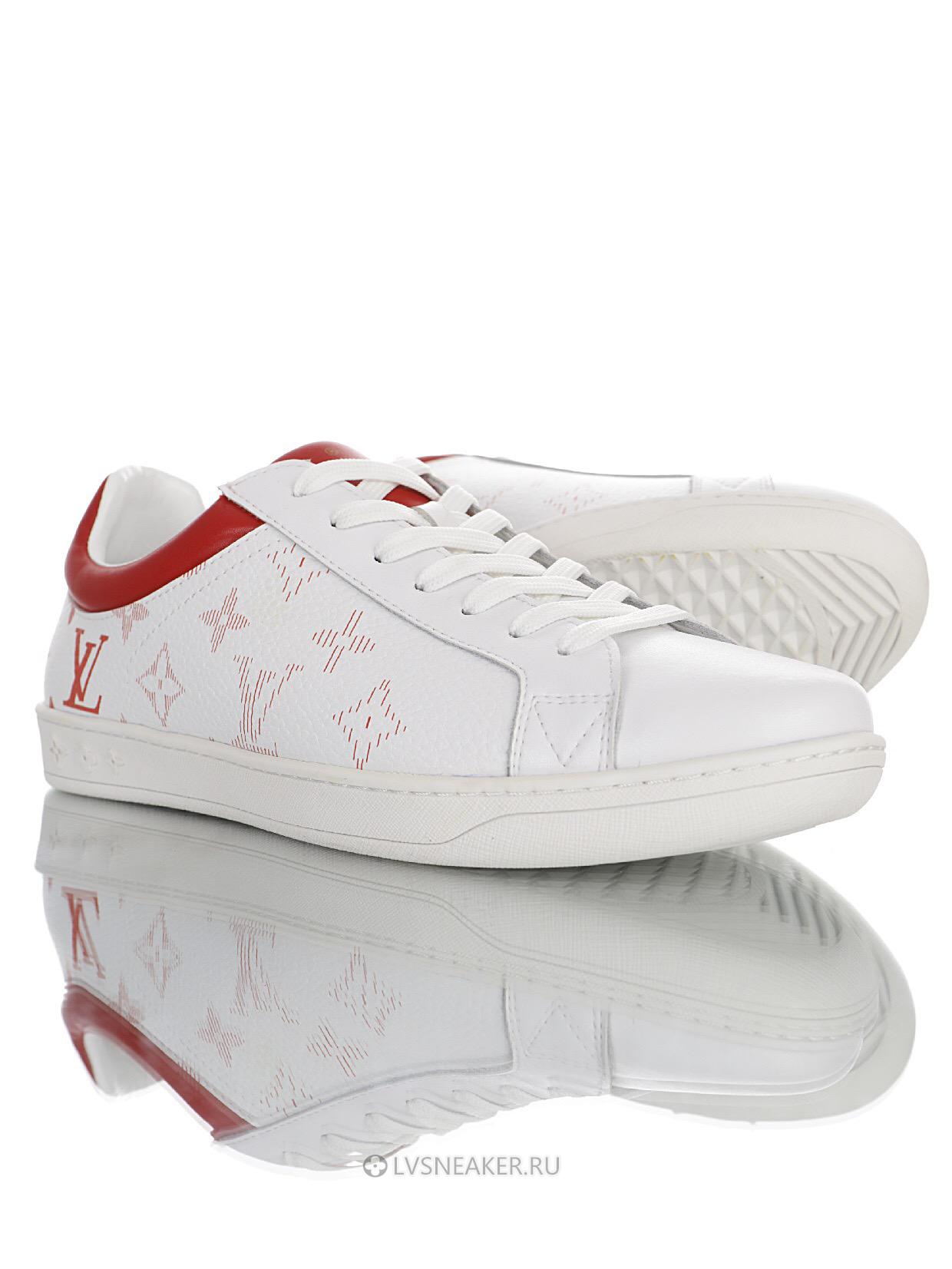 Louis Vuitton LV Luxembourg "Monogram White Red" 1A5ZRV Sneakers