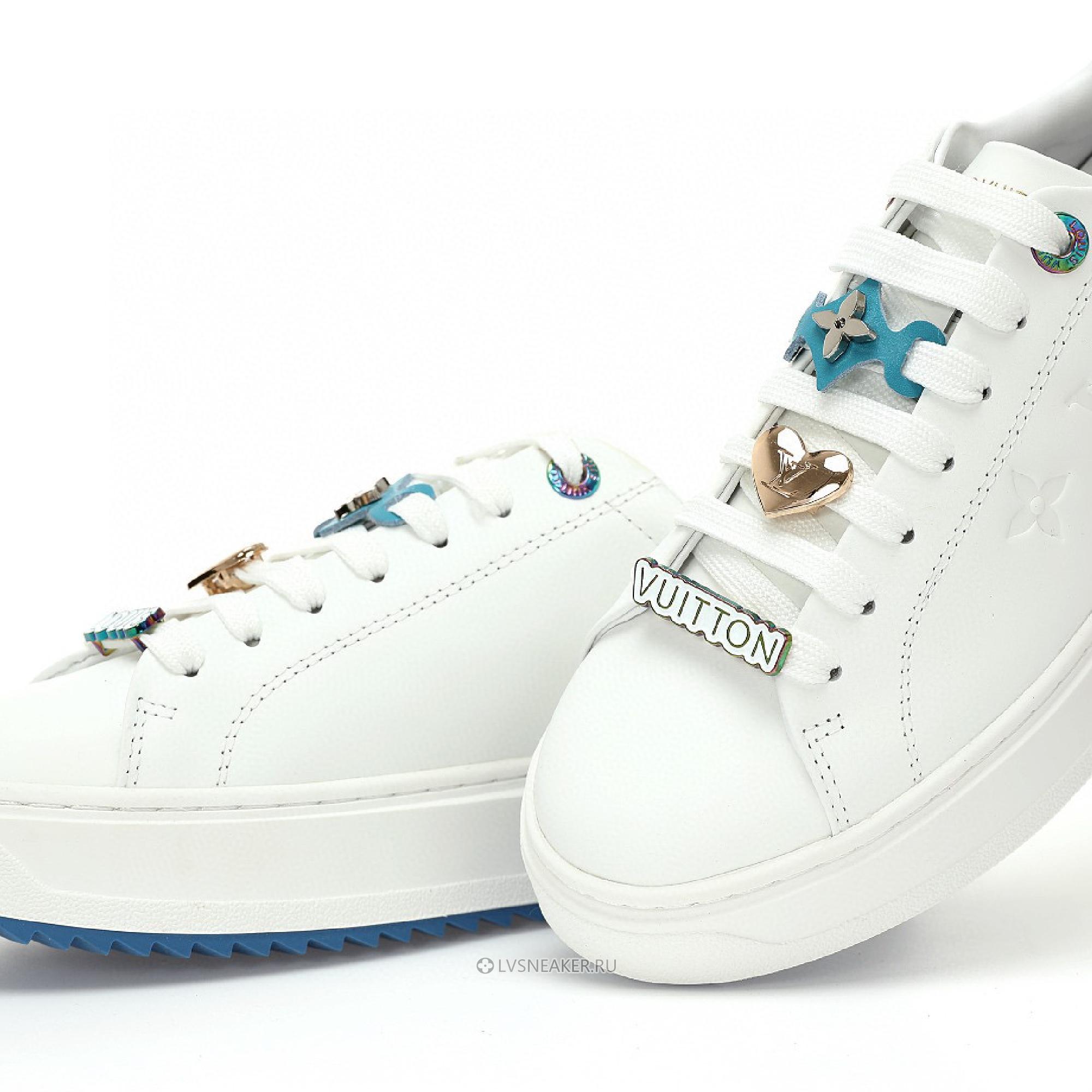 Louis Vuitton LV Time Out "White with Blue" 1AADNS Sneakers