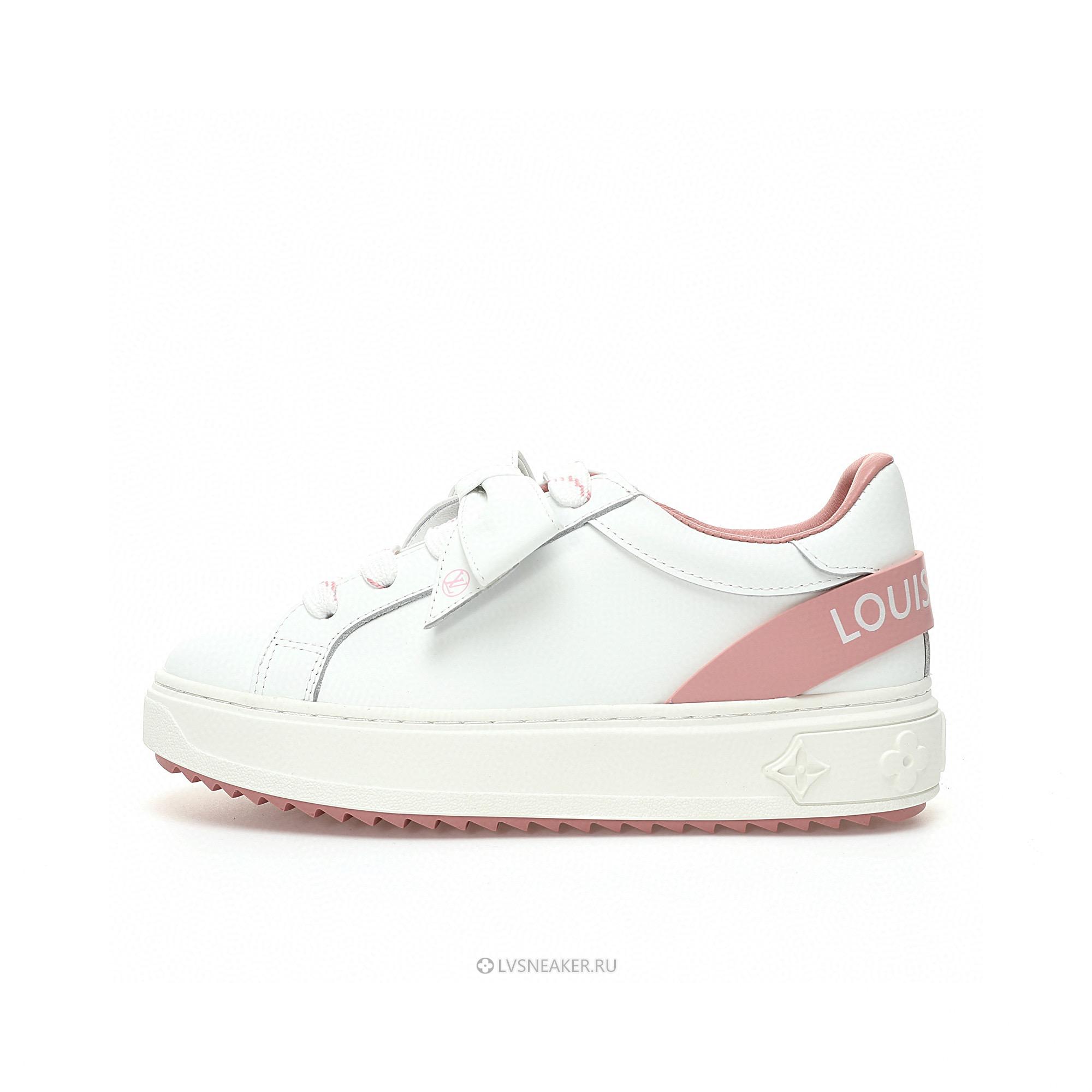 Louis Vuitton LV Time Out "White with Pink" 1A9Q12 Sneakers