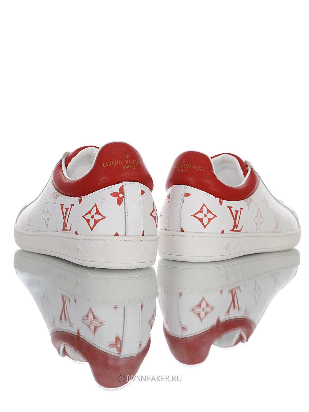 Louis Vuitton LV Luxembourg "Monogram White Red" 1A5ZRV Sneakers