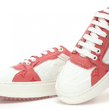 Louis Vuitton LV Time Out "White and Pink Monogram" 1AB33E-2 Sneakers