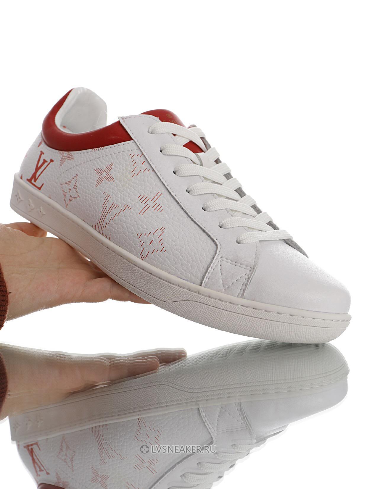 Louis Vuitton LV Luxembourg "Monogram White Red" 1A5ZRV Sneakers