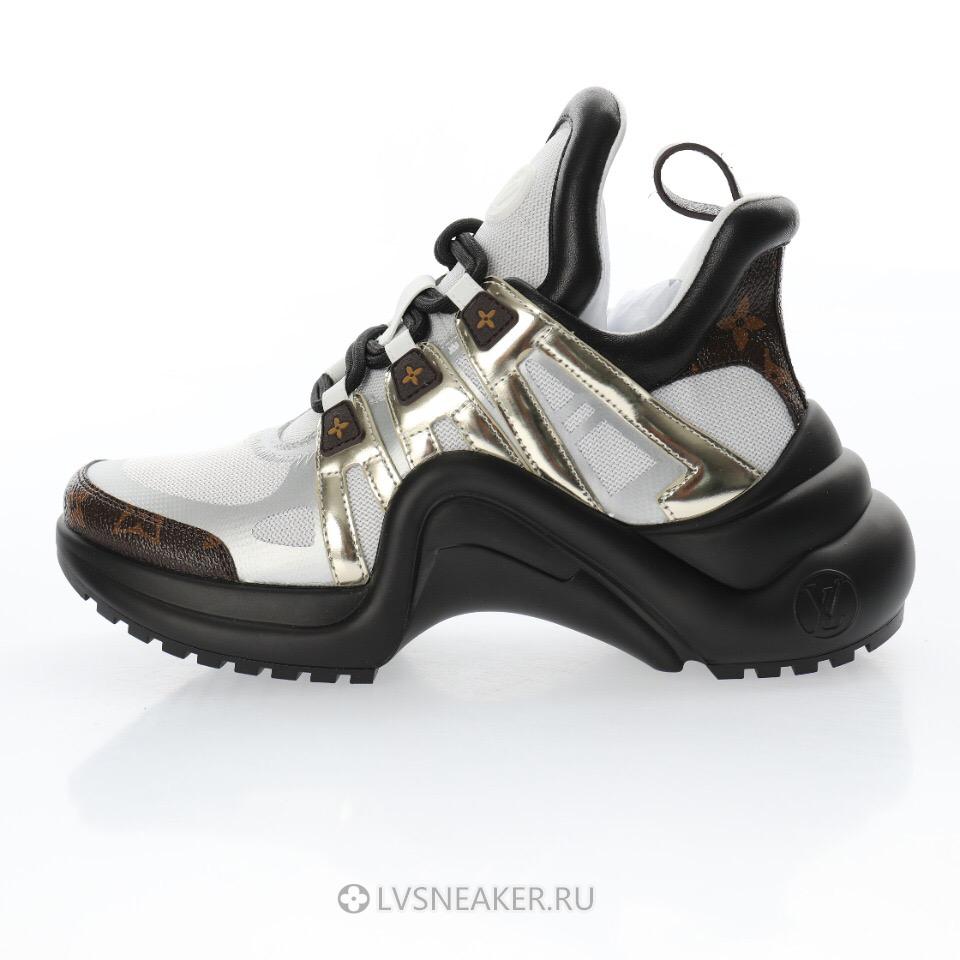 Louis Vuitton LVXLOL LV Archlight "Black White Gold" 1A7ROA Sneakers