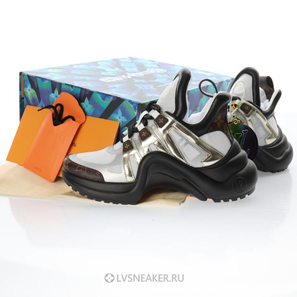 Louis Vuitton LVXLOL LV Archlight "Black White Gold" 1A7ROA Sneakers