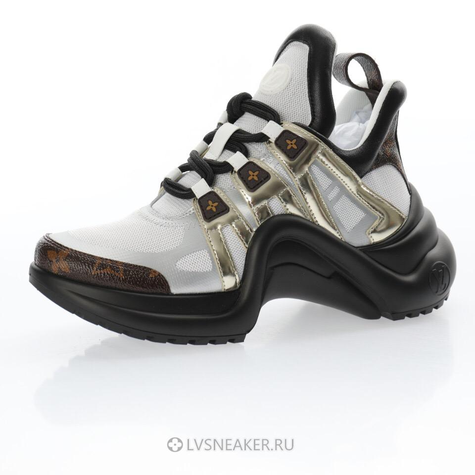 Louis Vuitton LVXLOL LV Archlight "Black White Gold" 1A7ROA Sneakers