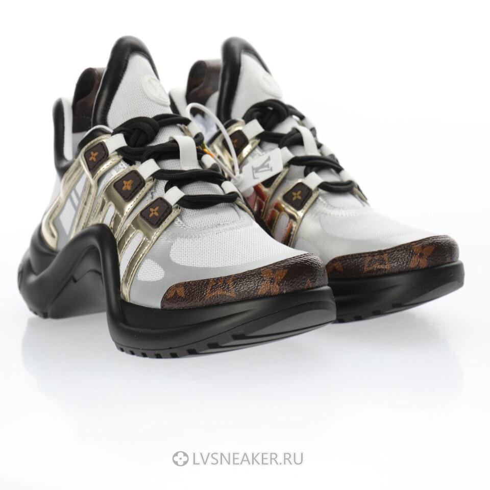 Louis Vuitton LVXLOL LV Archlight "Black White Gold" 1A7ROA Sneakers