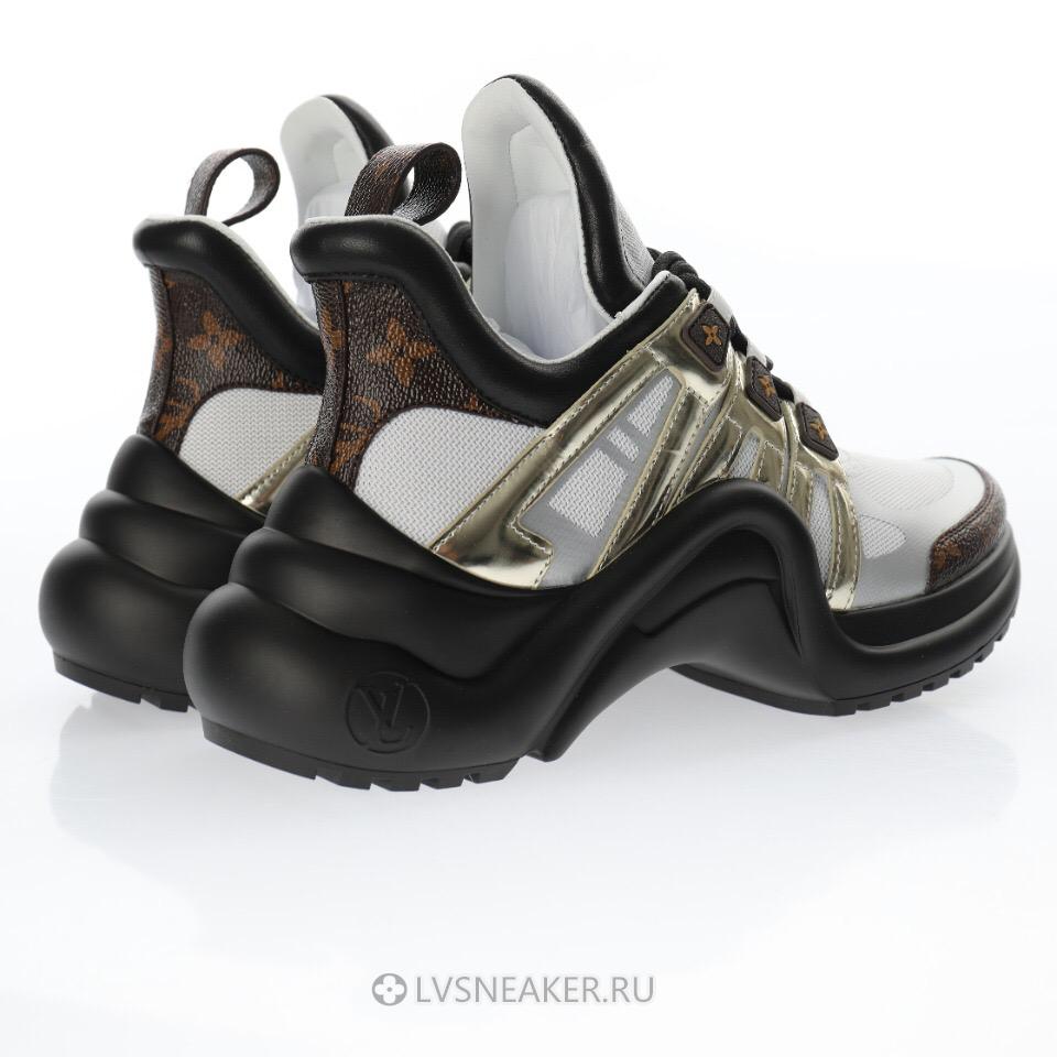 Louis Vuitton LVXLOL LV Archlight "Black White Gold" 1A7ROA Sneakers