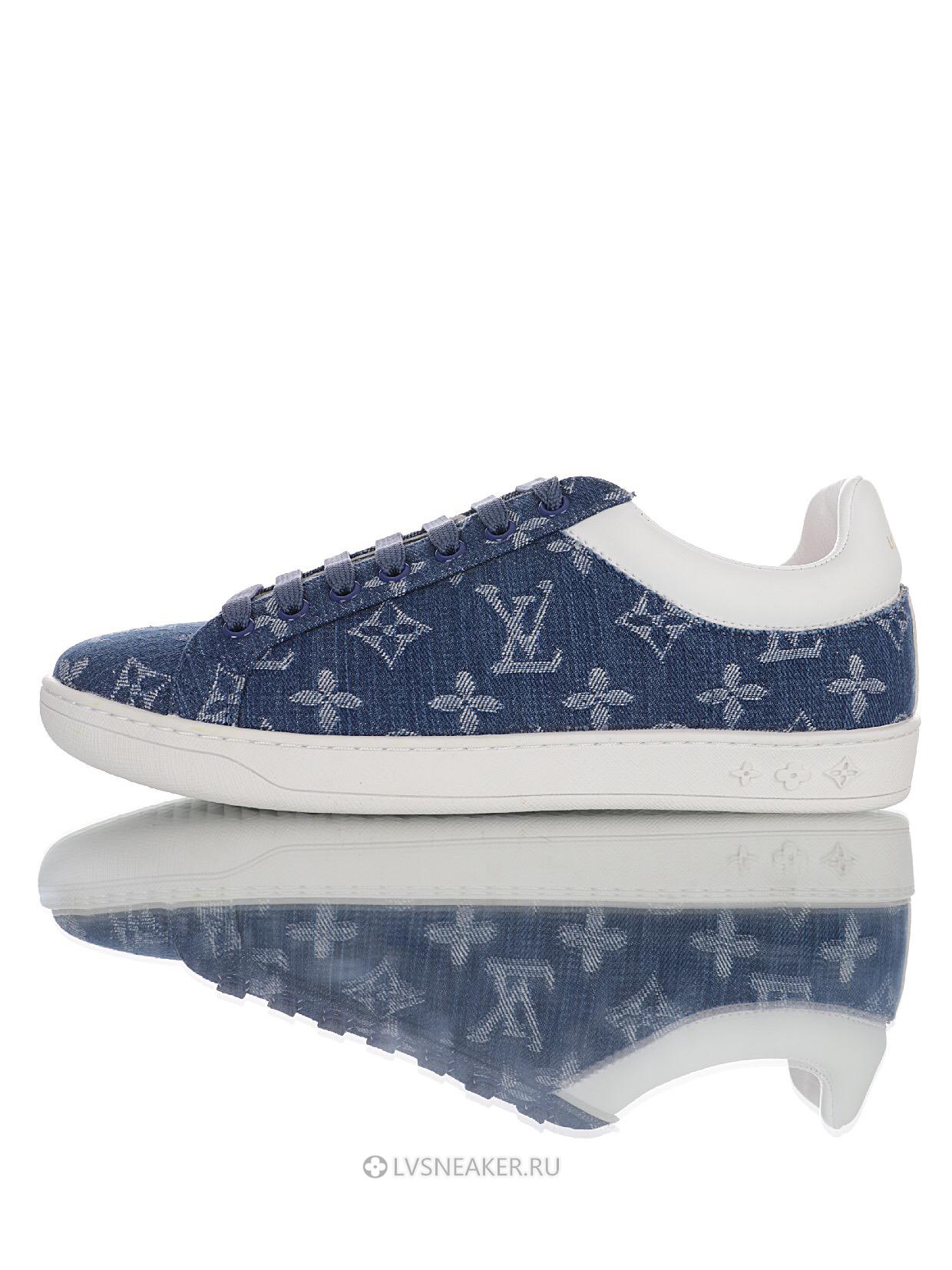 Louis Vuitton LV Luxembourg Denim "Monogram Blue" 1A5UGY Sneakers