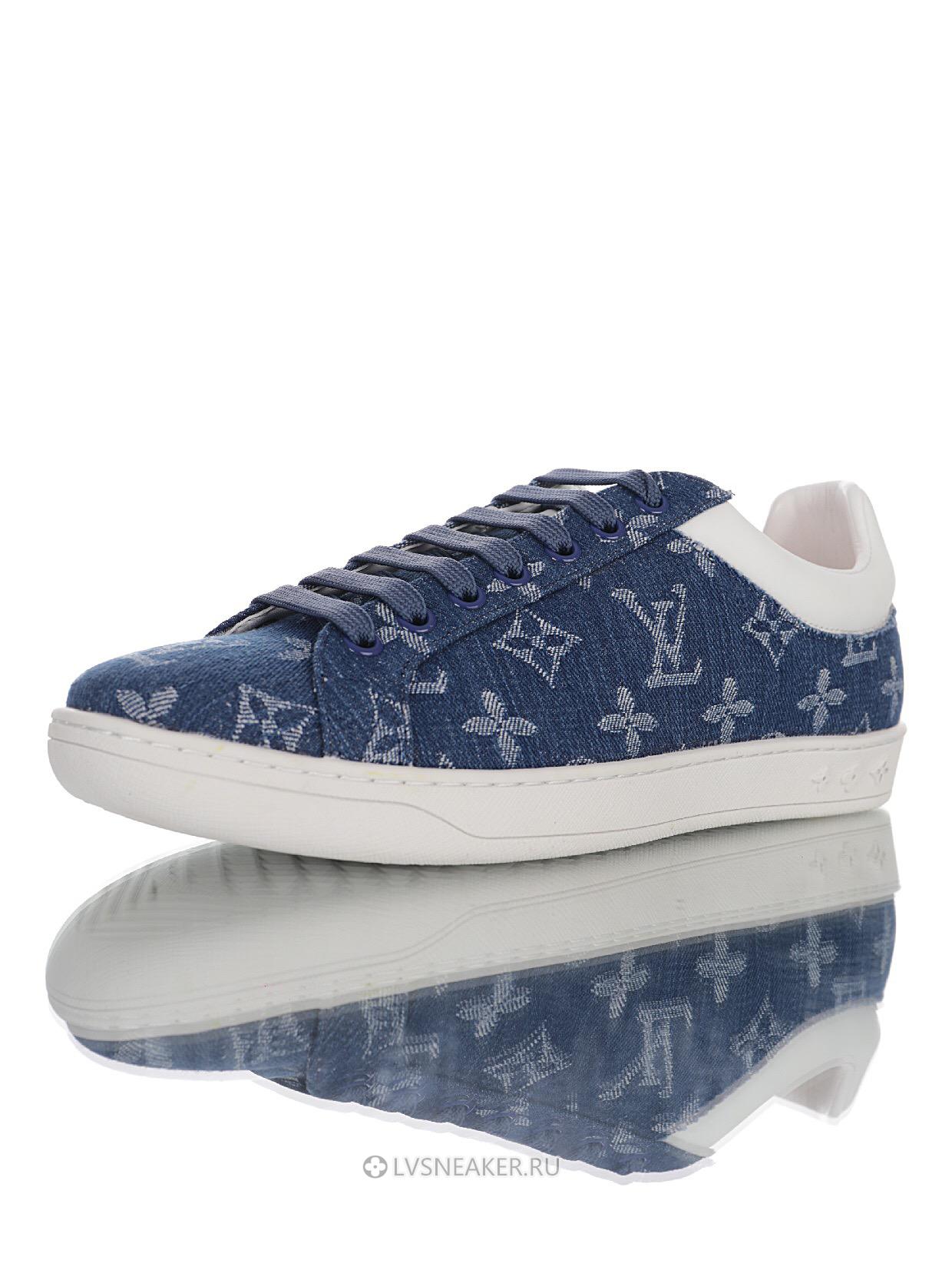 Louis Vuitton LV Luxembourg Denim "Monogram Blue" 1A5UGY Sneakers