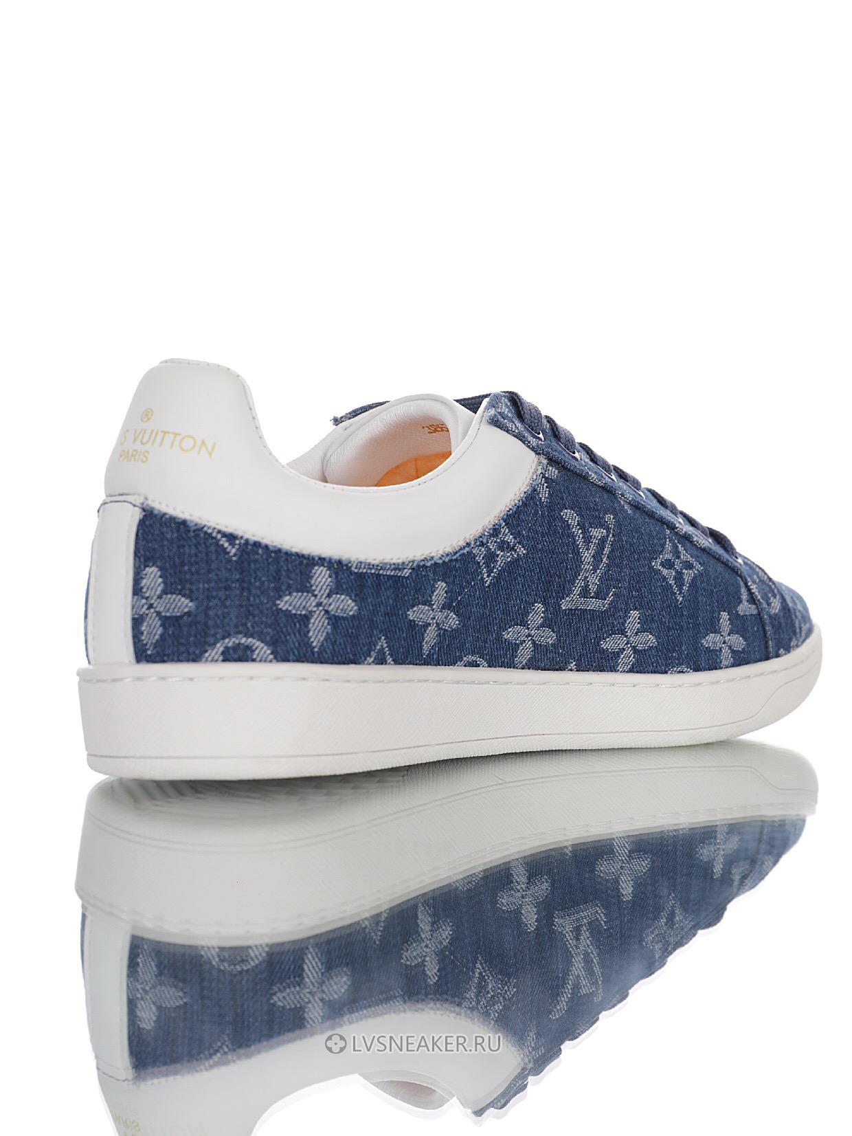 Louis Vuitton LV Luxembourg Denim "Monogram Blue" 1A5UGY Sneakers