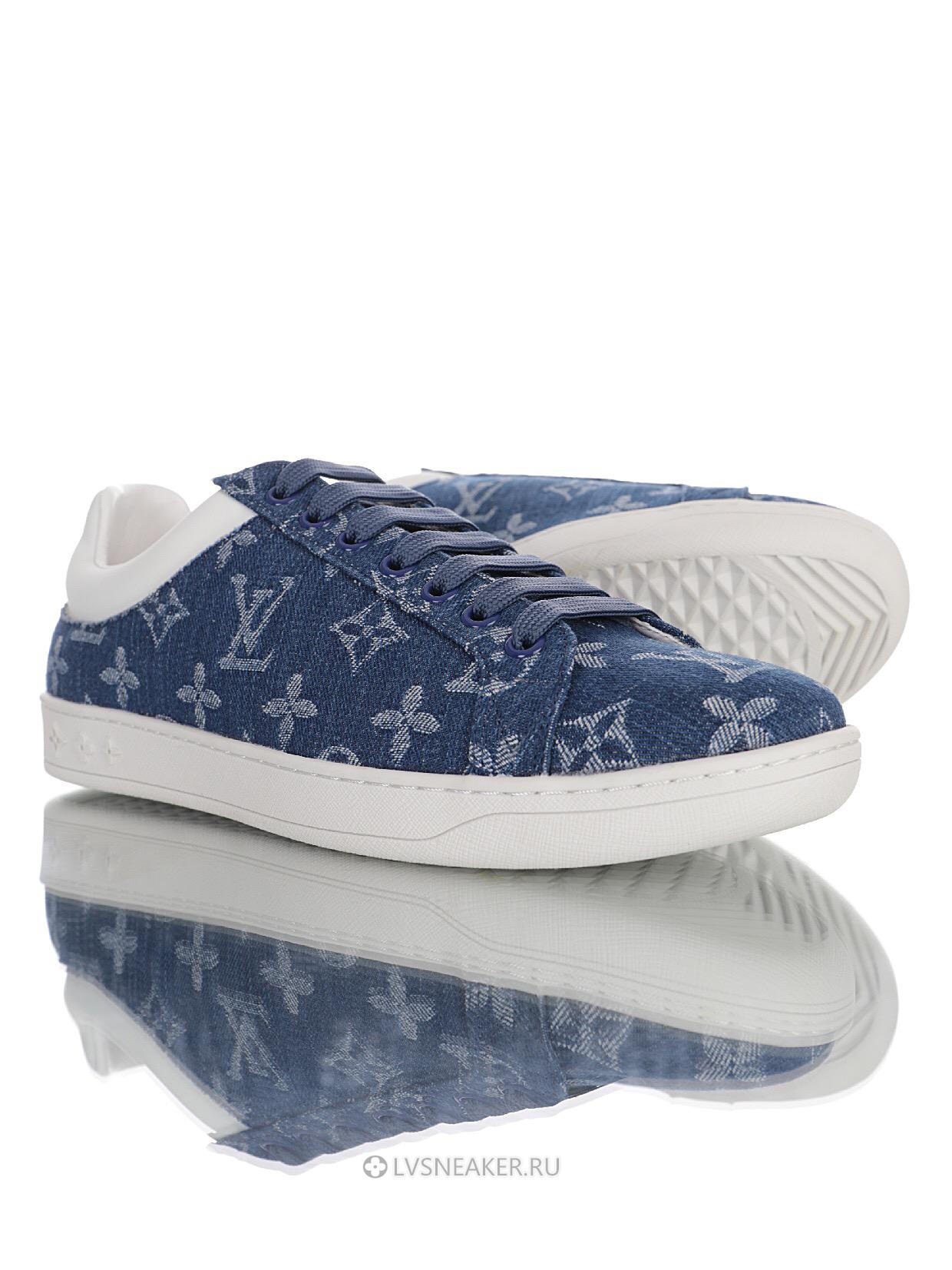Louis Vuitton LV Luxembourg Denim "Monogram Blue" 1A5UGY Sneakers