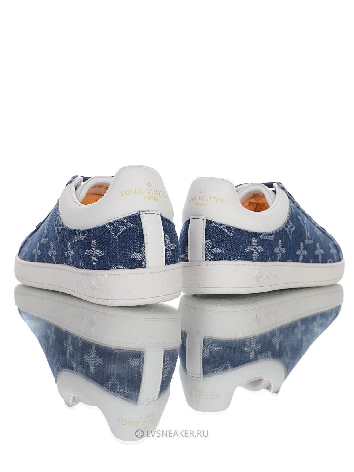 Louis Vuitton LV Luxembourg Denim "Monogram Blue" 1A5UGY Sneakers