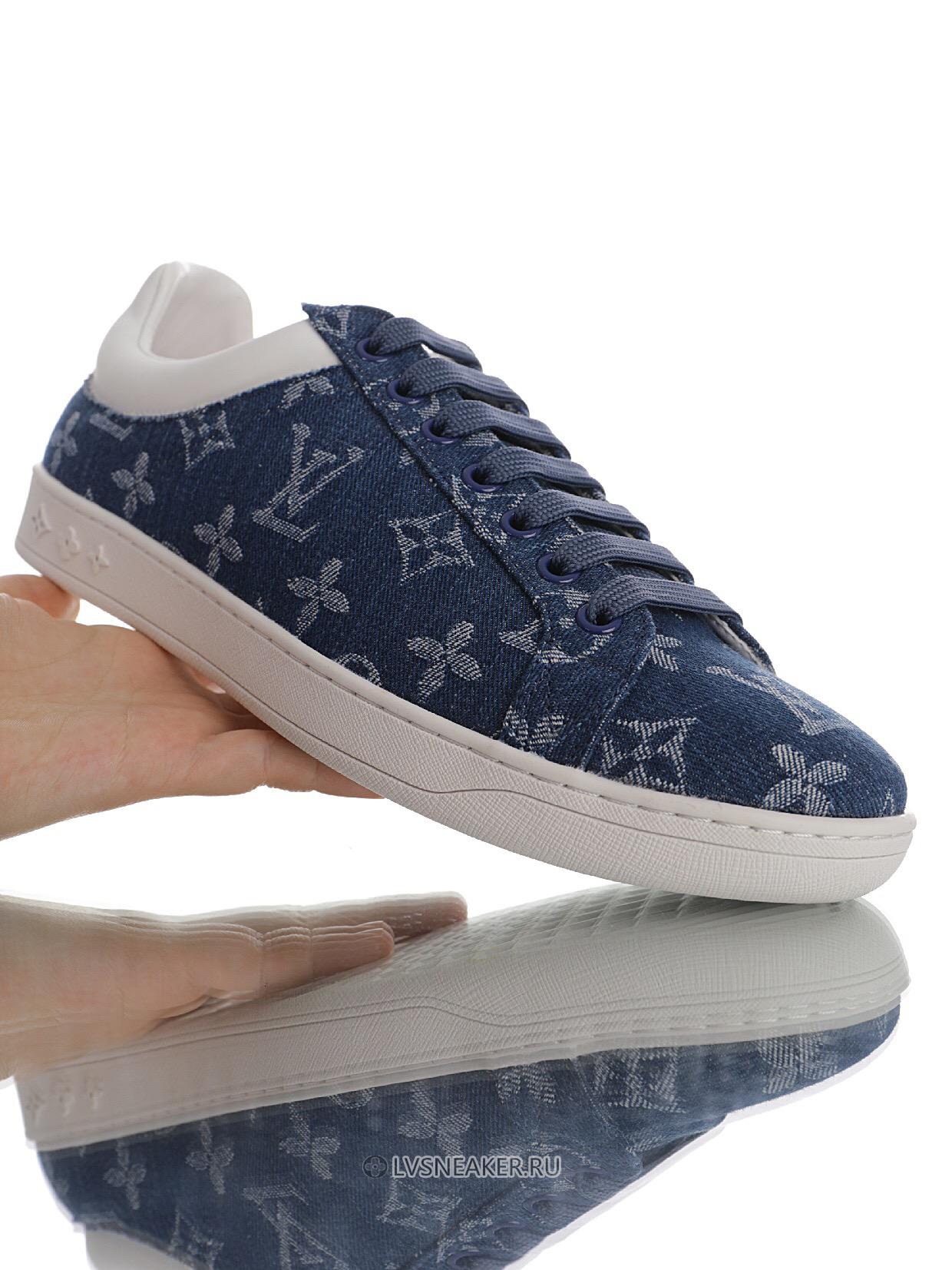 Louis Vuitton LV Luxembourg Denim "Monogram Blue" 1A5UGY Sneakers