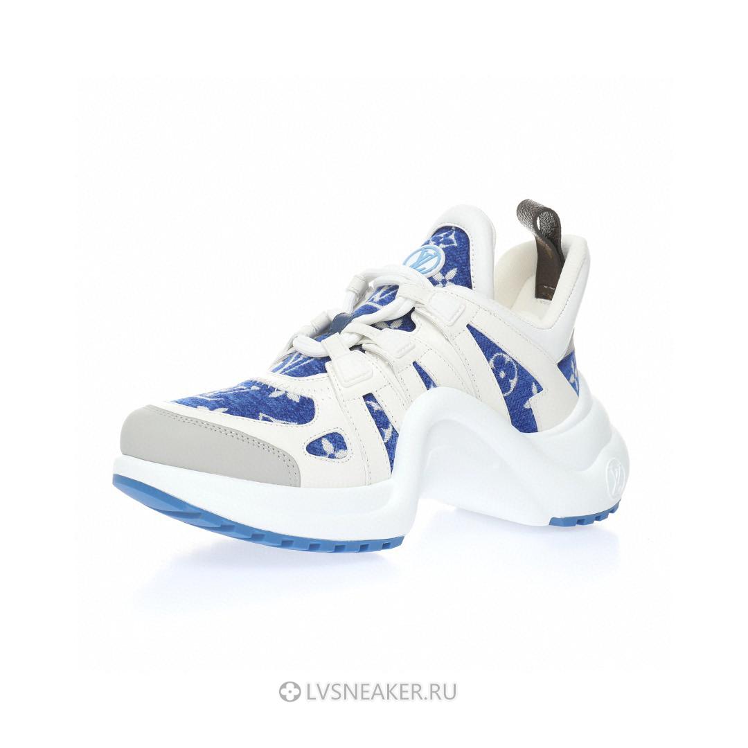 Louis Vuitton LV Archlight "White with Blue Monogram" 1AACTQ Sneakers