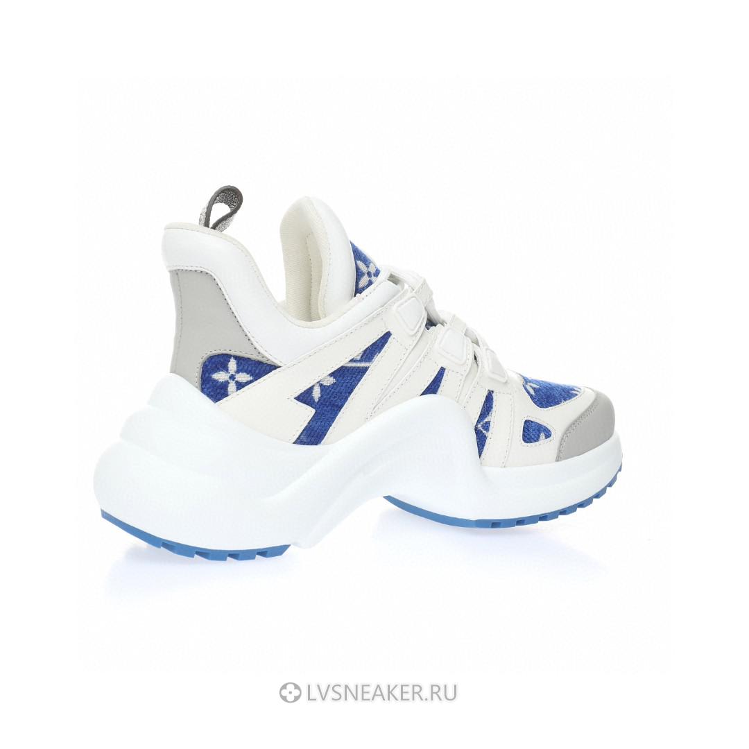 Louis Vuitton LV Archlight "White with Blue Monogram" 1AACTQ Sneakers