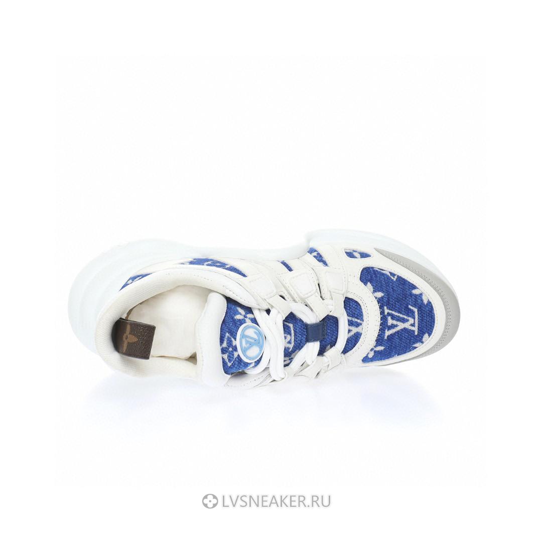 Louis Vuitton LV Archlight "White with Blue Monogram" 1AACTQ Sneakers