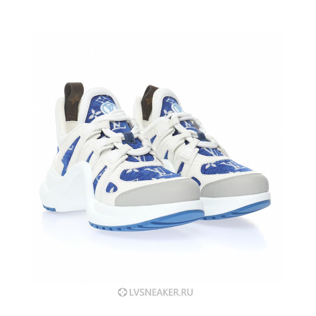 Louis Vuitton LV Archlight "White with Blue Monogram" 1AACTQ Sneakers