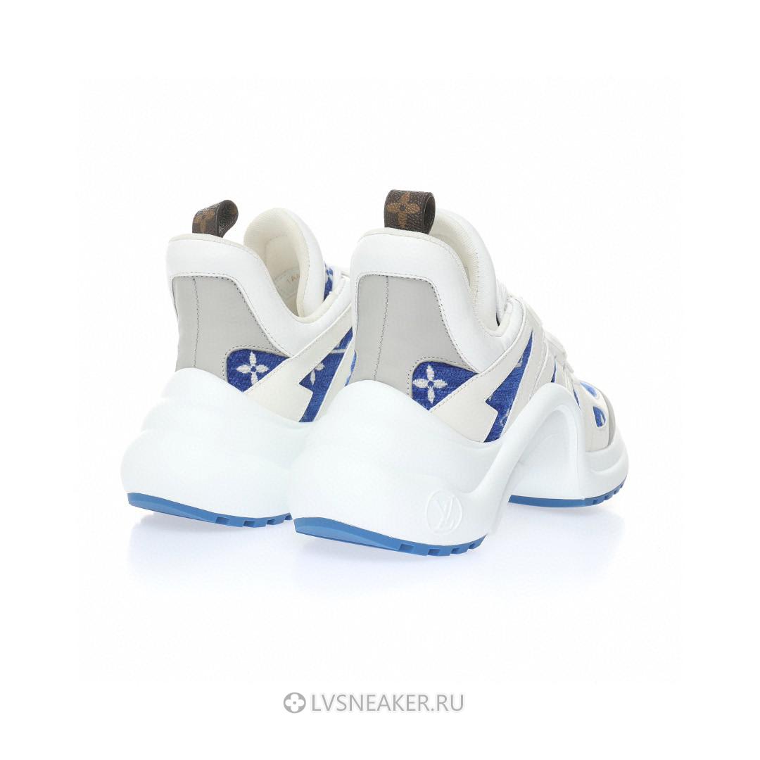 Louis Vuitton LV Archlight "White with Blue Monogram" 1AACTQ Sneakers