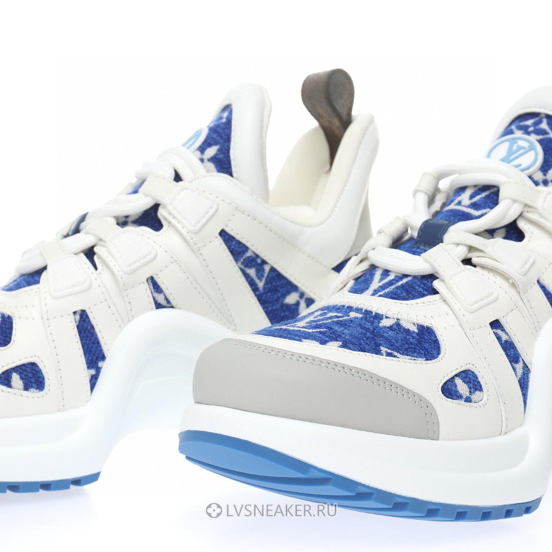 Louis Vuitton LV Archlight "White with Blue Monogram" 1AACTQ Sneakers