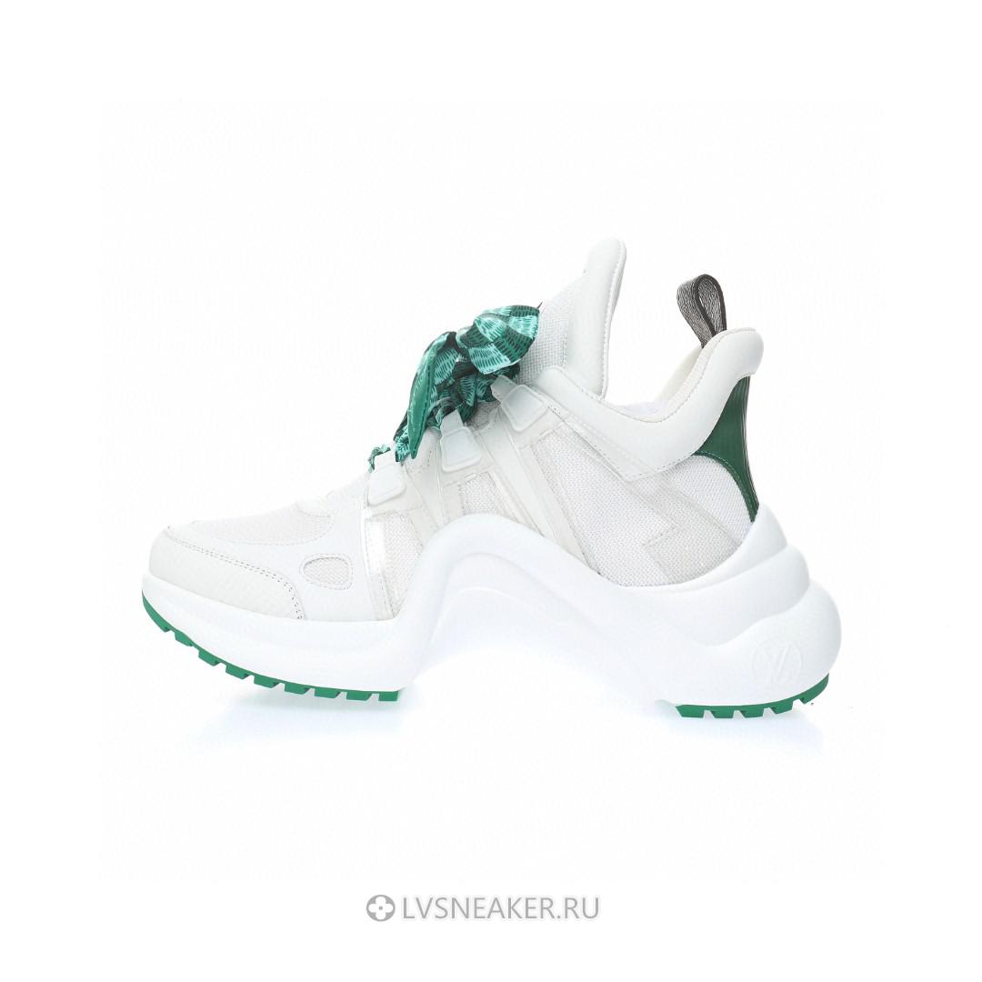 Louis Vuitton LV Archlight "White with Green Ribbon" 1AACUM Sneakers
