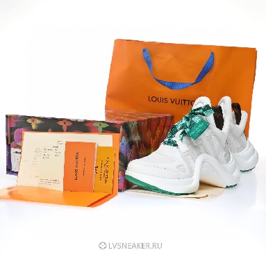 Louis Vuitton LV Archlight "White with Green Ribbon" 1AACUM Sneakers