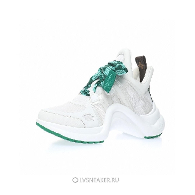 Louis Vuitton LV Archlight "White with Green Ribbon" 1AACUM Sneakers