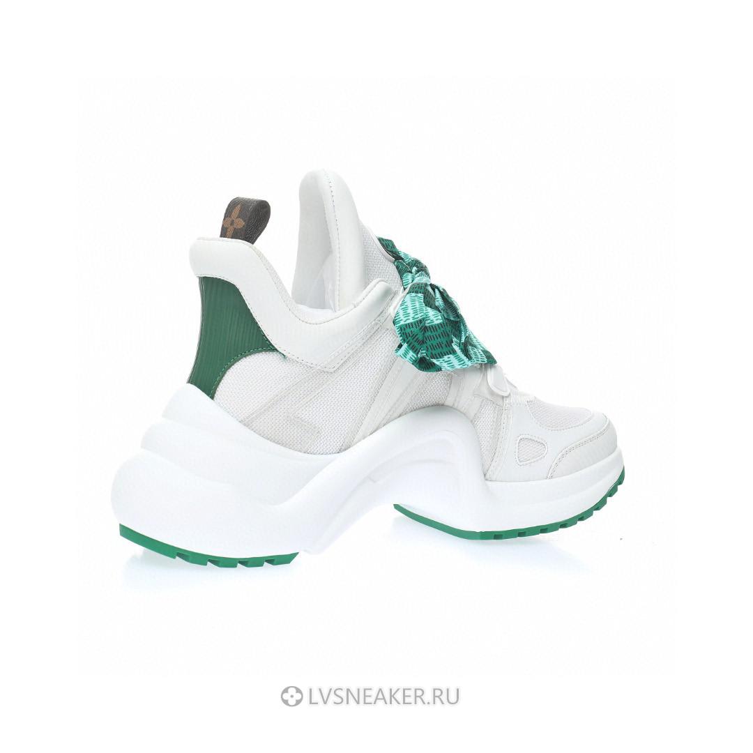 Louis Vuitton LV Archlight "White with Green Ribbon" 1AACUM Sneakers