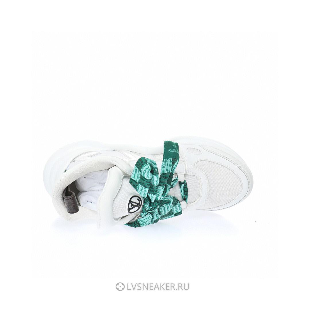 Louis Vuitton LV Archlight "White with Green Ribbon" 1AACUM Sneakers