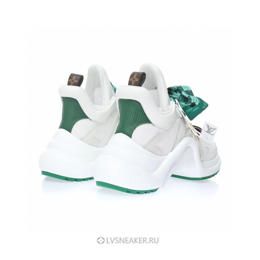 Louis Vuitton LV Archlight "White with Green Ribbon" 1AACUM Sneakers