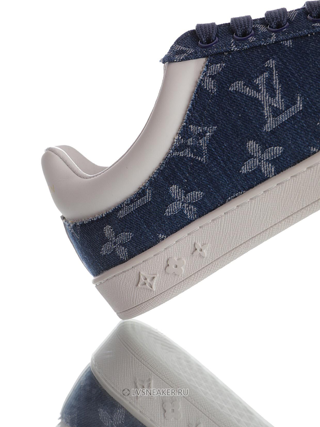 Louis Vuitton LV Luxembourg Denim "Monogram Blue" 1A5UGY Sneakers