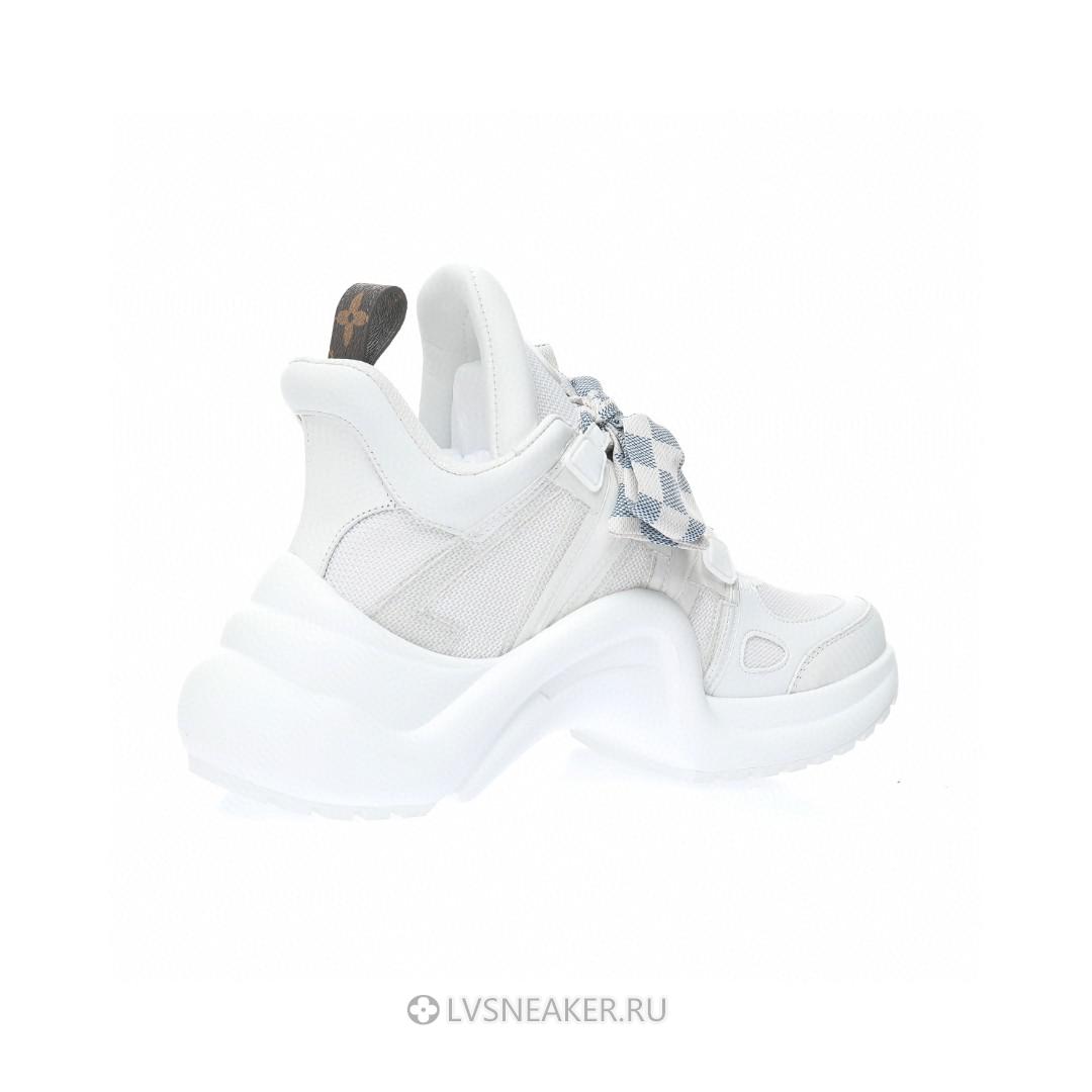 Louis Vuitton LV Archlight "White with Plaid Ribbon" 1AB43V-2 Sneakers