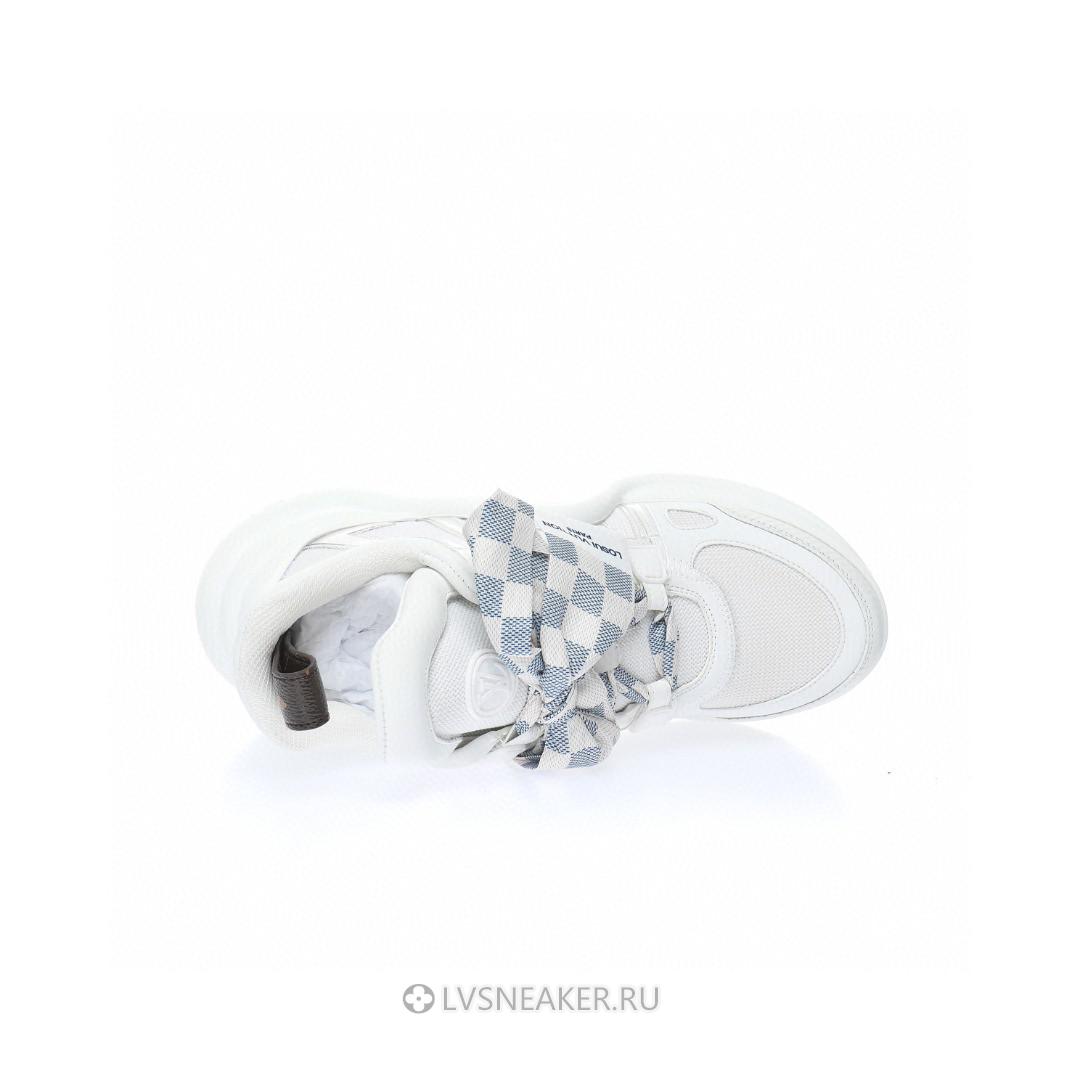 Louis Vuitton LV Archlight "White with Plaid Ribbon" 1AB43V-2 Sneakers