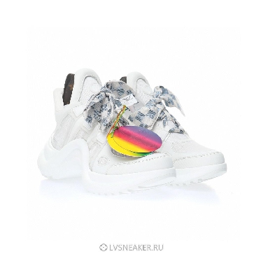Louis Vuitton LV Archlight "White with Plaid Ribbon" 1AB43V-2 Sneakers