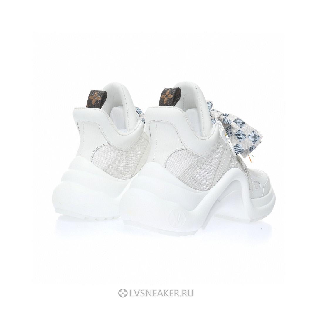 Louis Vuitton LV Archlight "White with Plaid Ribbon" 1AB43V-2 Sneakers