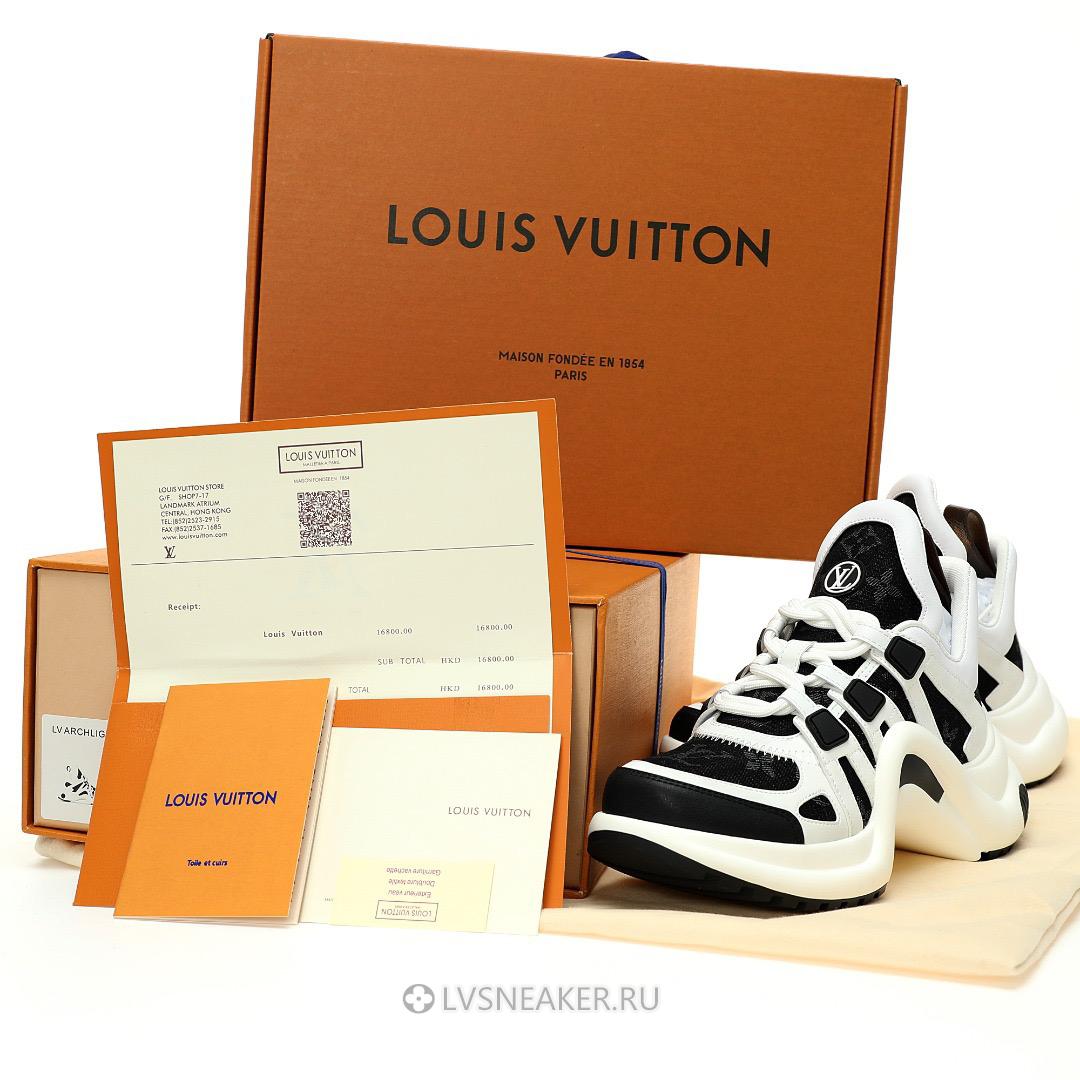Louis Vuitton LV Archlight "Black White Monogram" 1ABHNZ-2 Sneakers