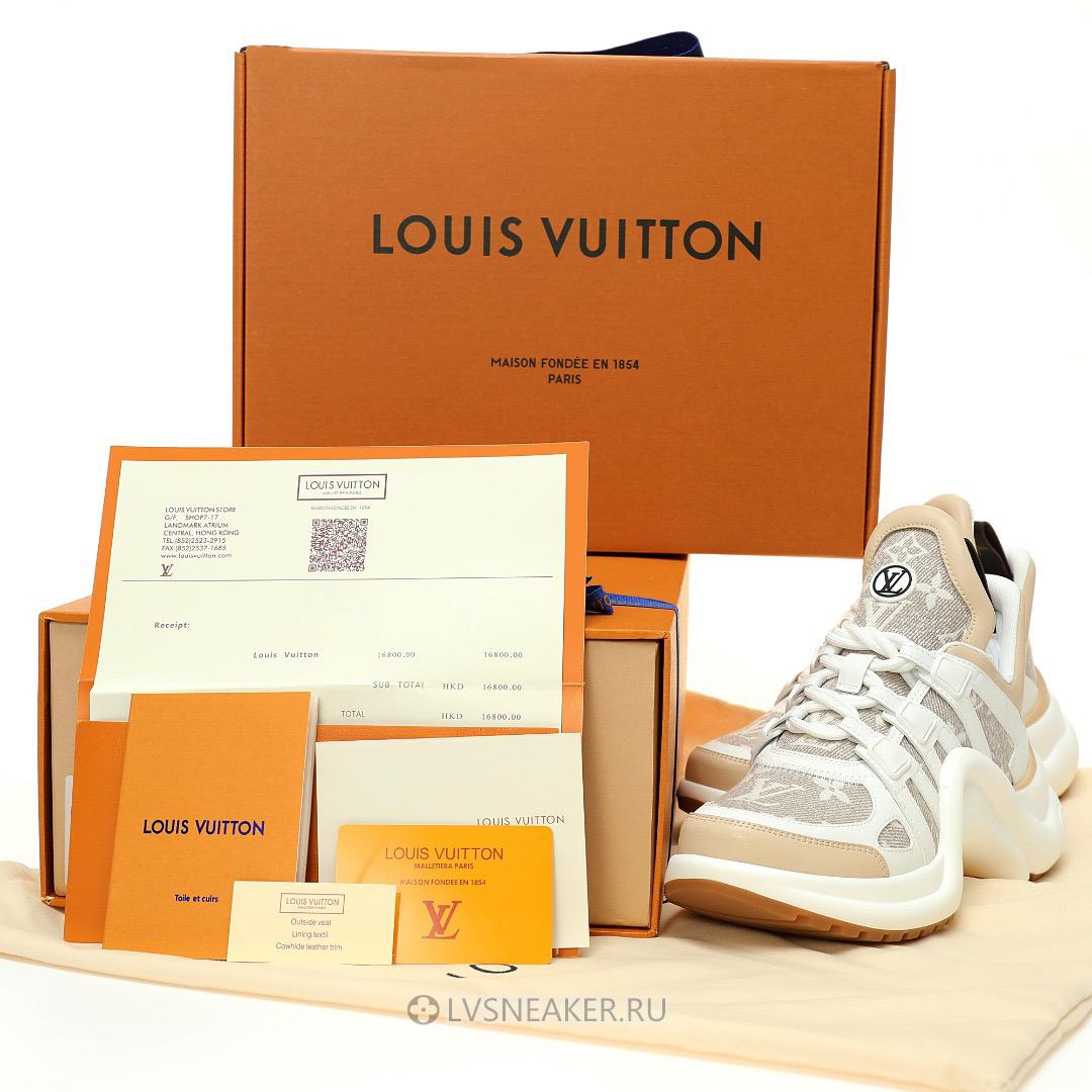 Louis Vuitton LV Archlight "Beige Monogram" 1AB318 Sneakers