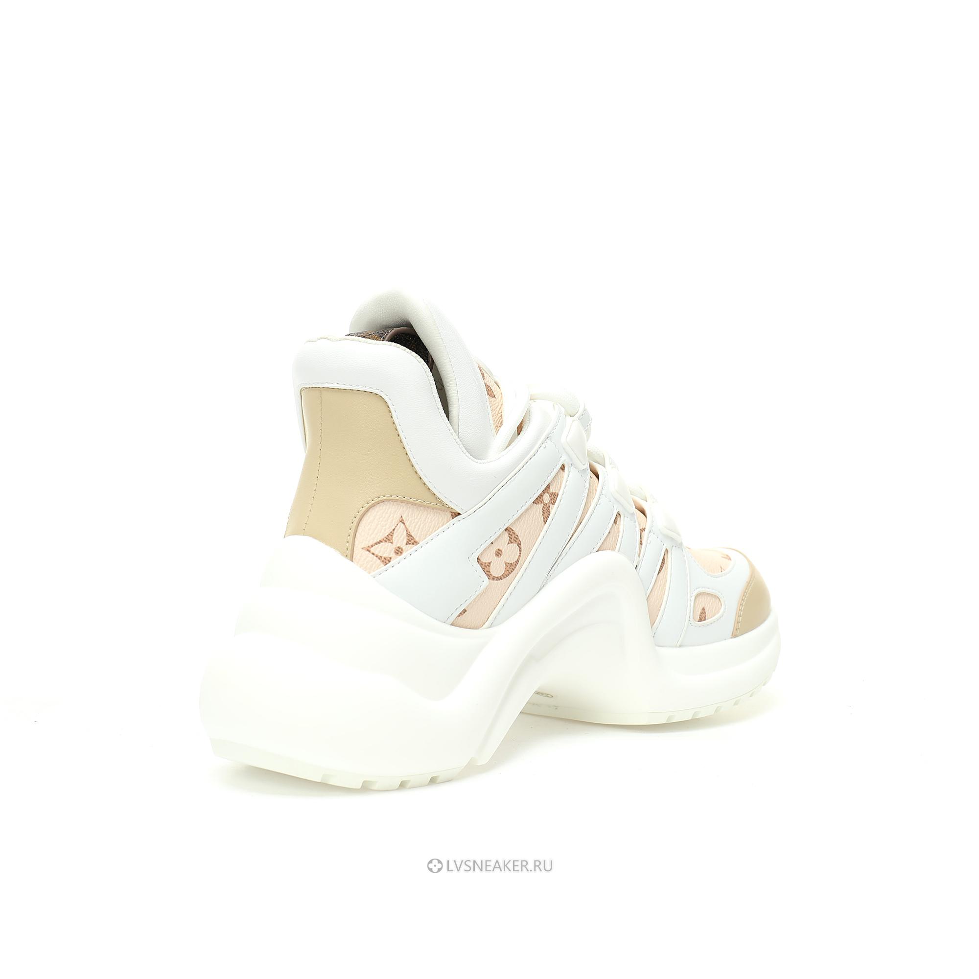 Louis Vuitton LV Archlight "Beige Monogram White" 1ABHQ5-3 Sneakers