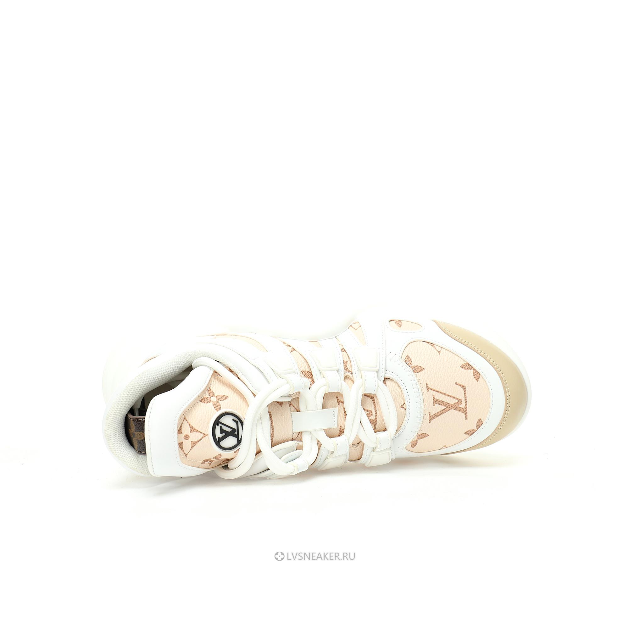 Louis Vuitton LV Archlight "Beige Monogram White" 1ABHQ5-3 Sneakers