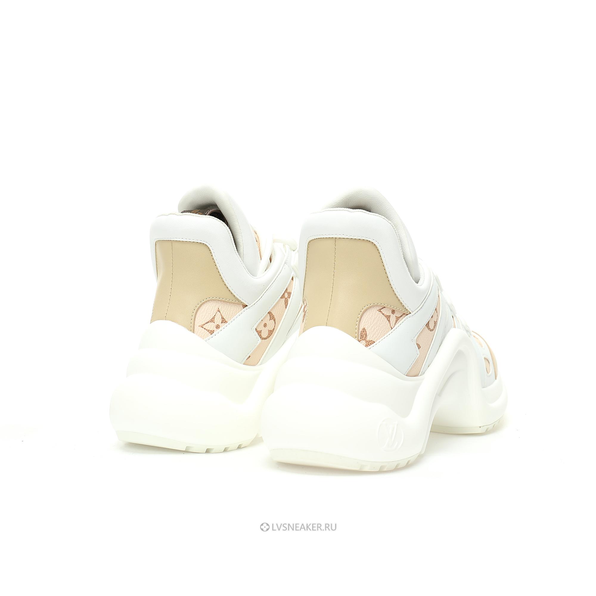 Louis Vuitton LV Archlight "Beige Monogram White" 1ABHQ5-3 Sneakers