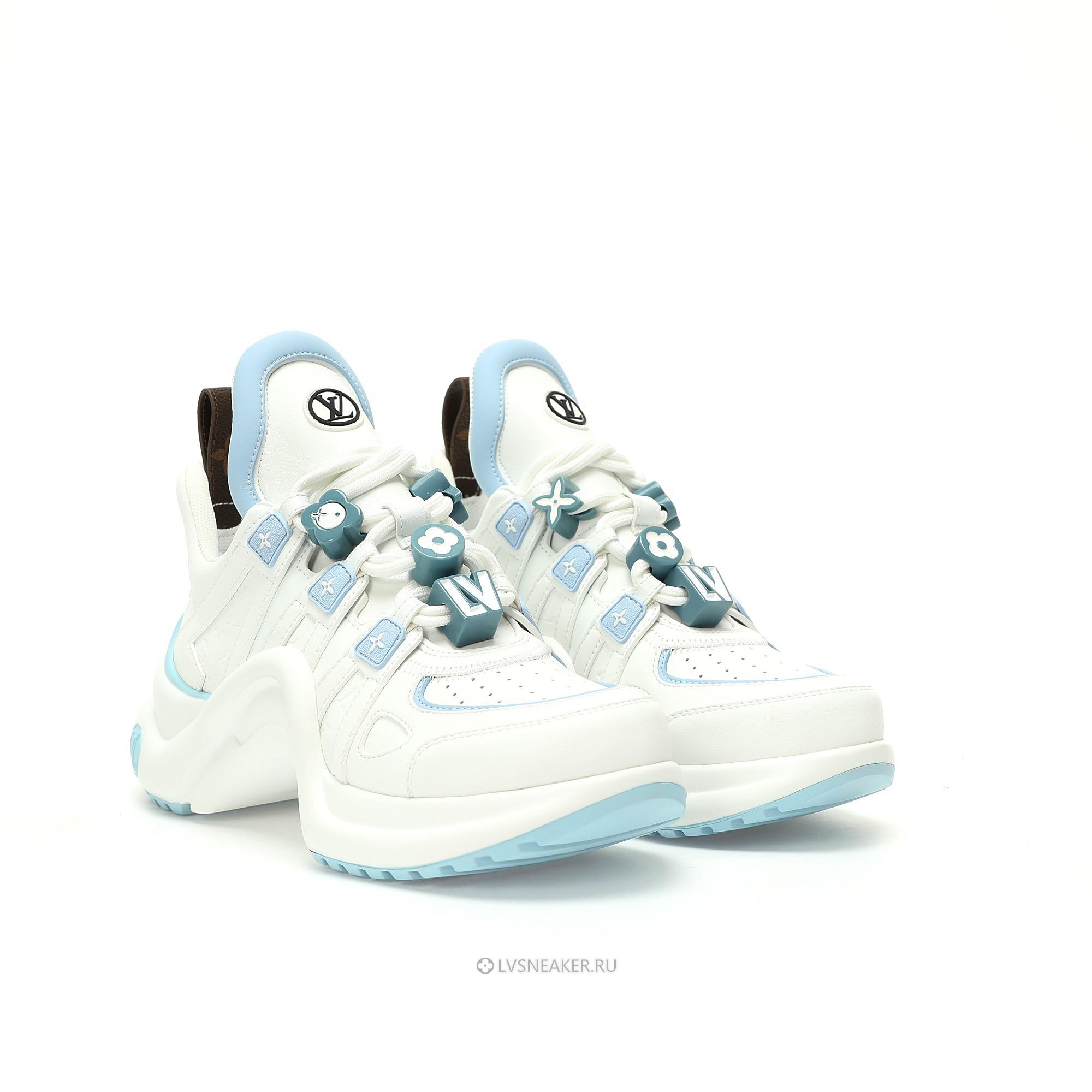 Louis Vuitton LV Archlight "White Blue Brown" 1AD28H Sneakers